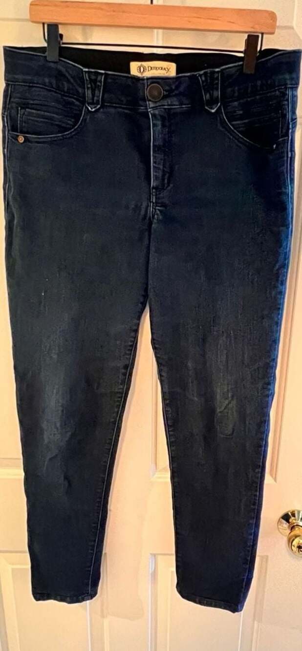 Democracy Jeans “Ab Solution” Sz 12 Stretch Band Waist